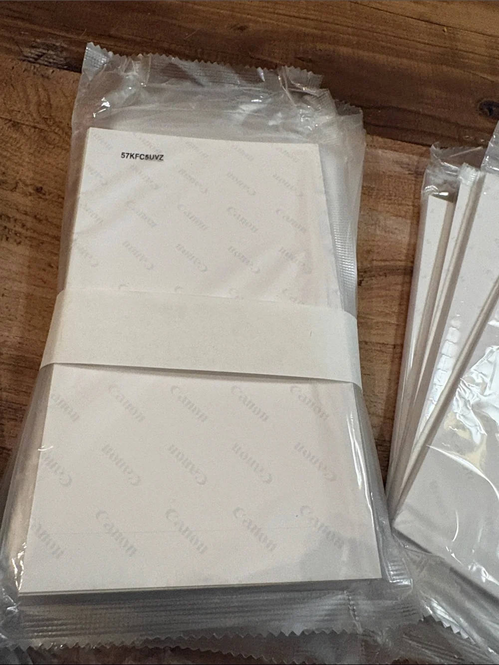KRUU White 4x6 cannon photo paper and 5 replacement Printer Ribbons